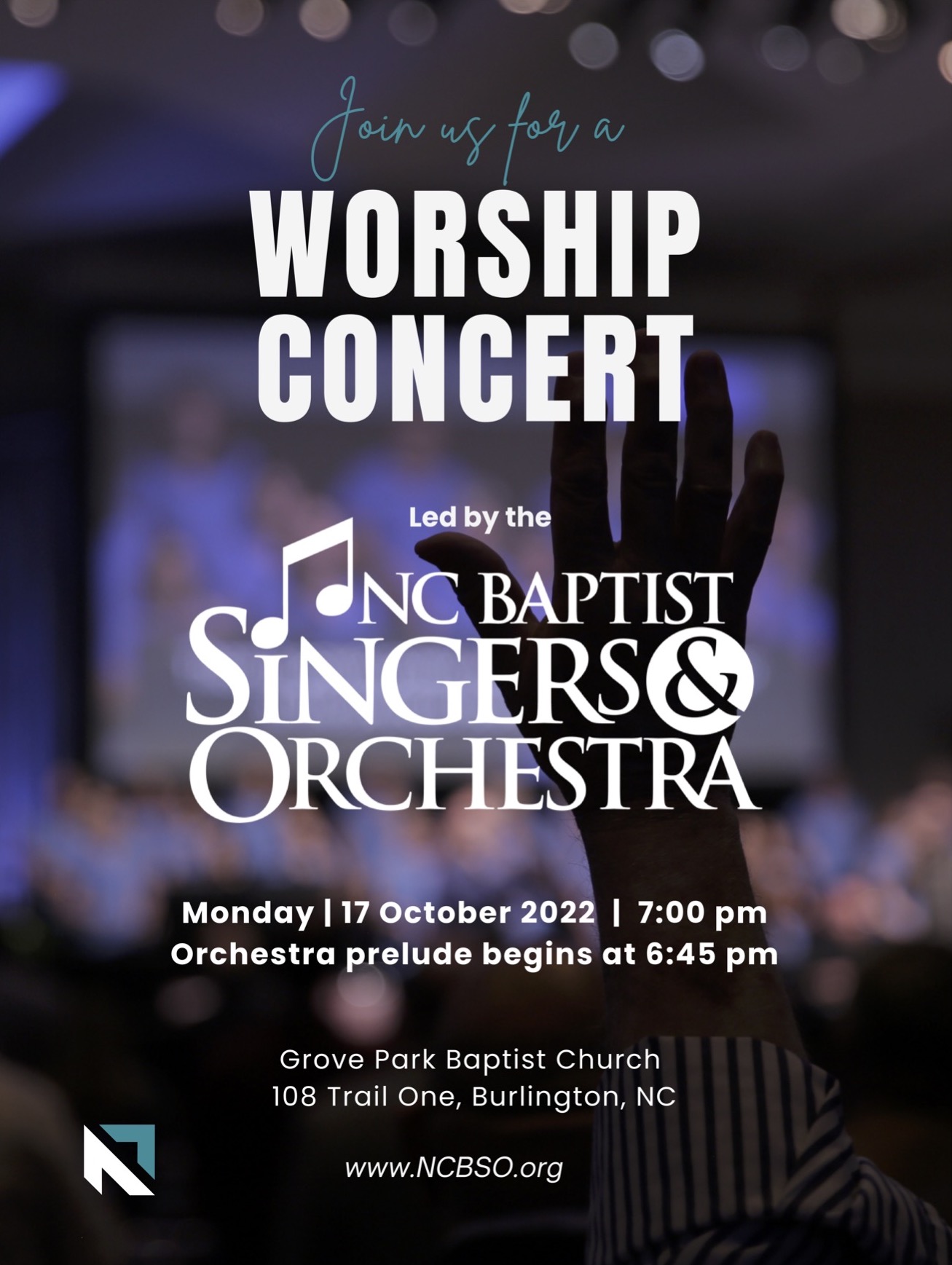North Carolina Baptist Singers and Orchestra concert October 17
